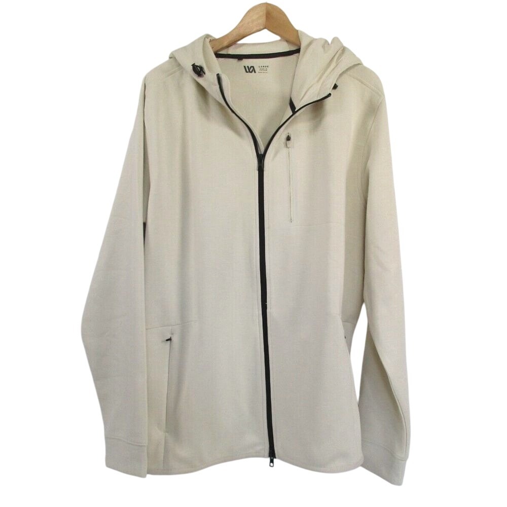 VRST Womens Second Skin Full Zip Hooded Jacket size L Ivory Outdoor Activewear